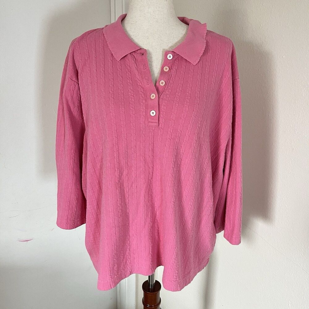 Vintage Lauren Ralph Lauren Women’s 3/4 Sleeve Blouse Sz 3X